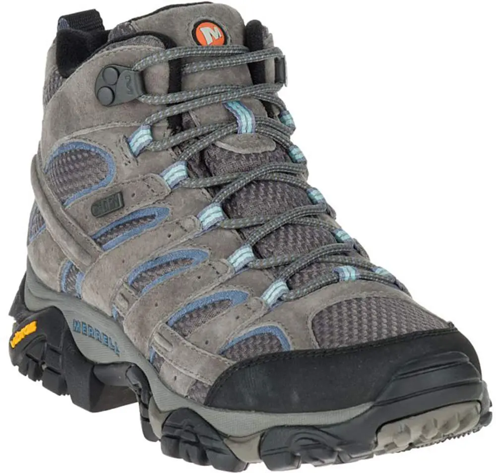 Merrell Women's Moab 2 Mid Waterproof Hiking Boot, Granite, 11 M US | Outdoor Waterproof Trail Shoe - view 4