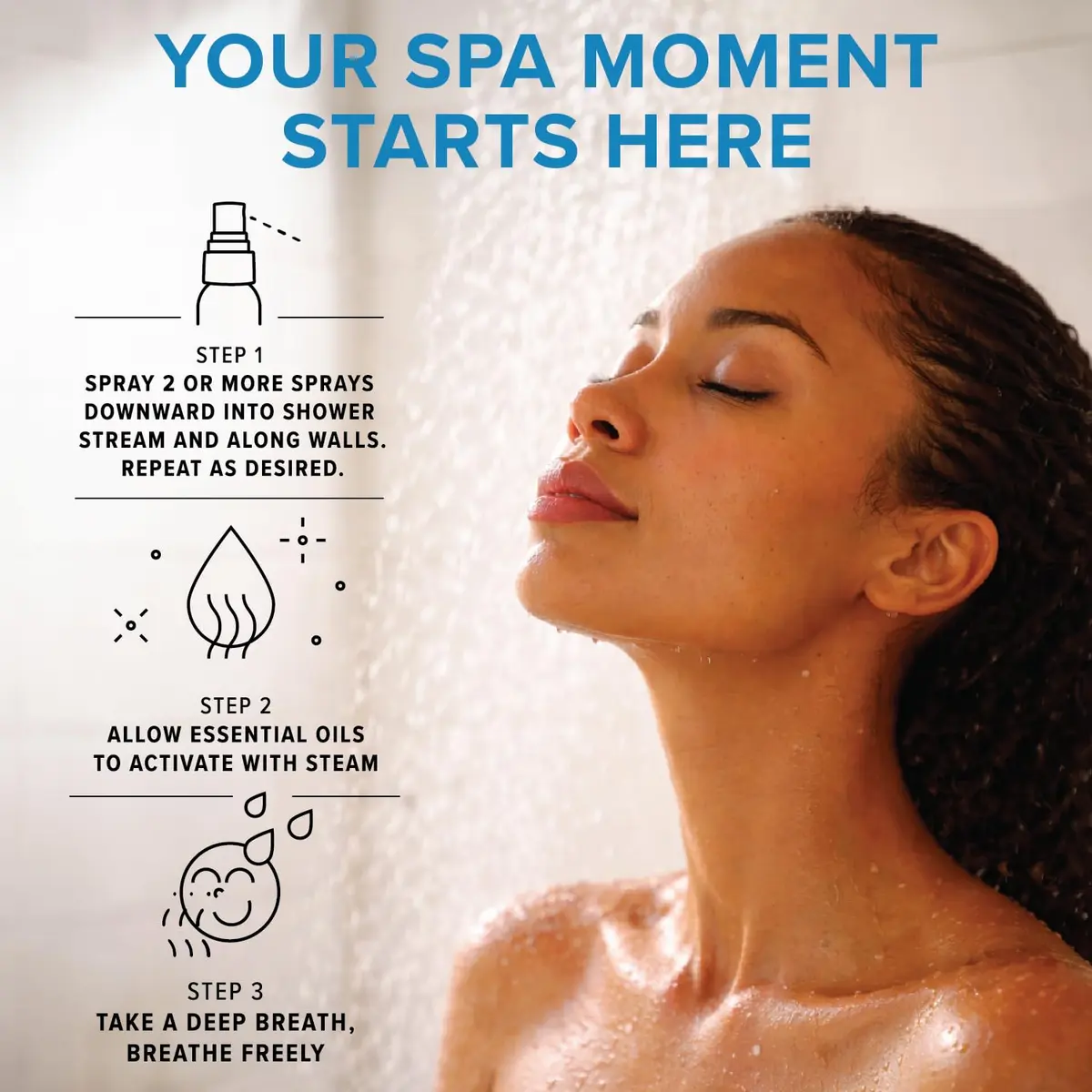 MOXE Breathe Shower Steamer Spray for Congestion & Sinus Relief | Aromatherapy, 4oz - view 6