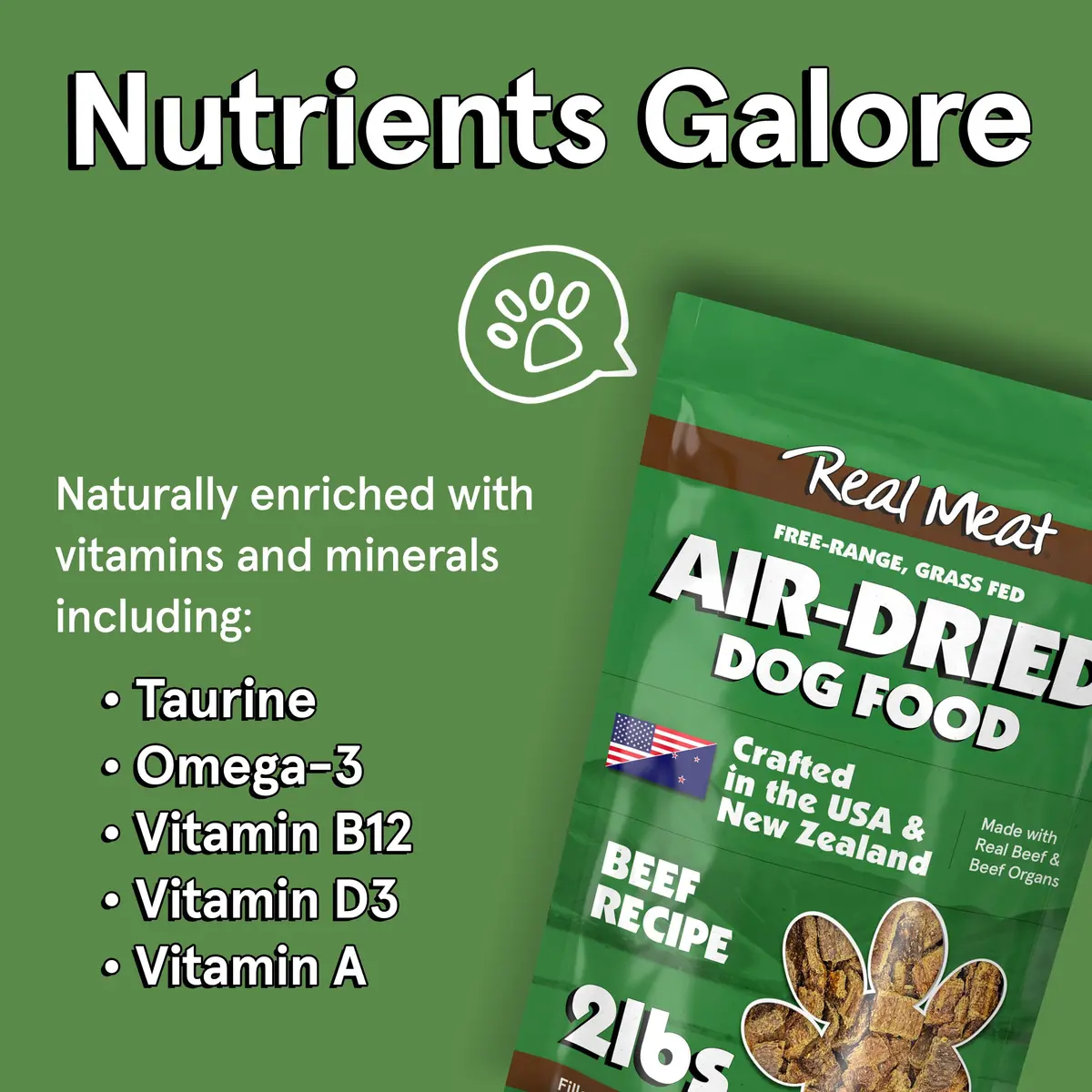 TRMC Real Meat Air Dried Dog Food 2lb | High Protein, Grain-Free, USA-Crafted - view 4