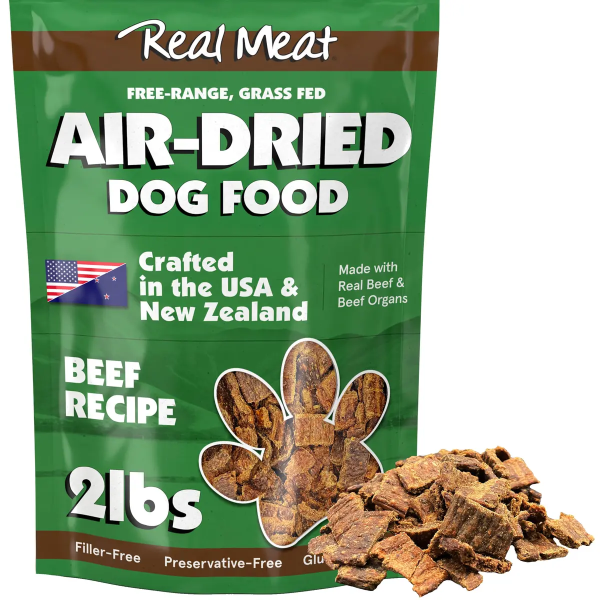 TRMC Real Meat Air Dried Dog Food 2lb | High Protein, Grain-Free, USA-Crafted - main product image