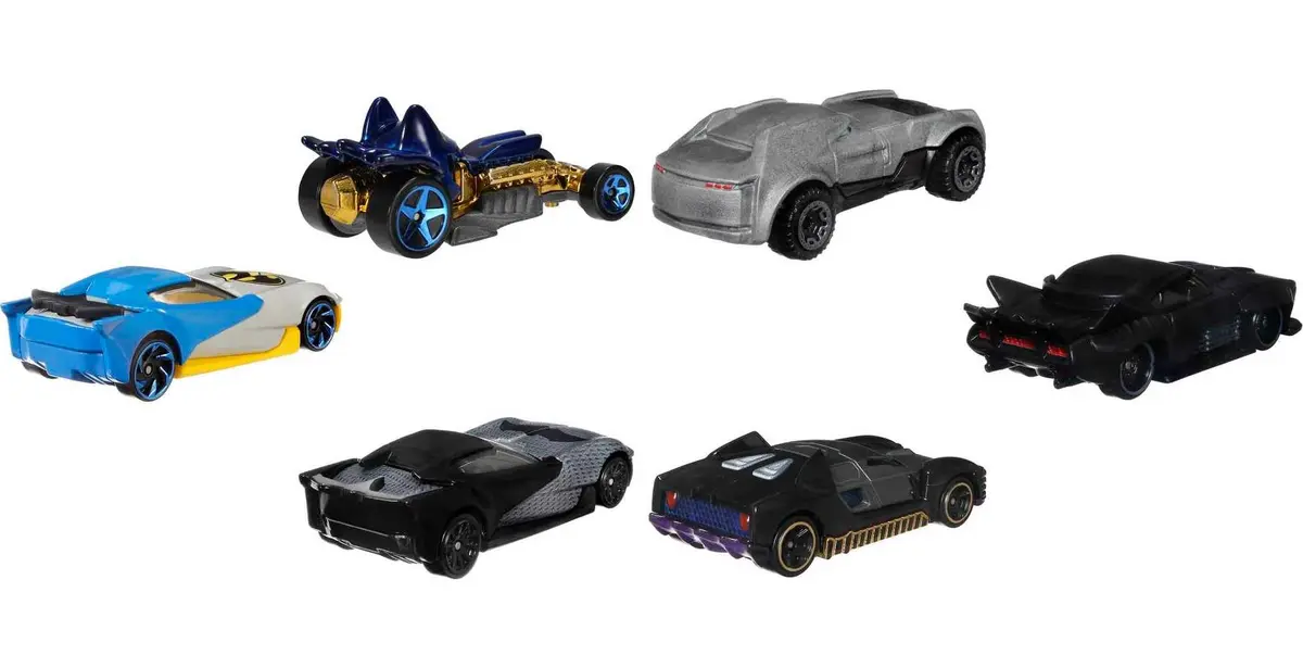 Hot Wheels Toy Cars 6-Pack | Batman Character Vehicles in 1:64 Scale, Inspired by Various Characters - view 4