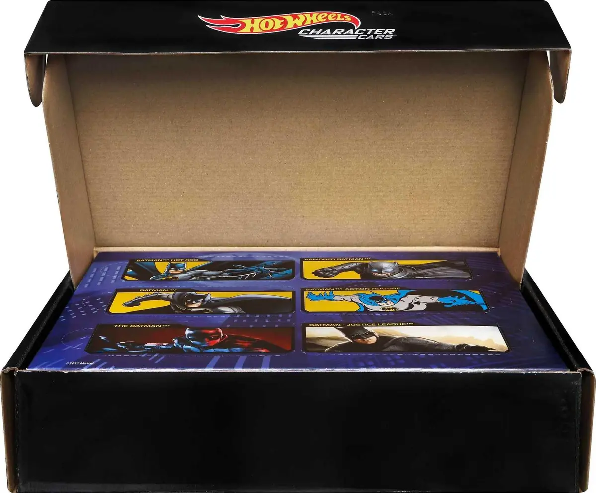 Hot Wheels Toy Cars 6-Pack | Batman Character Vehicles in 1:64 Scale, Inspired by Various Characters - view 5