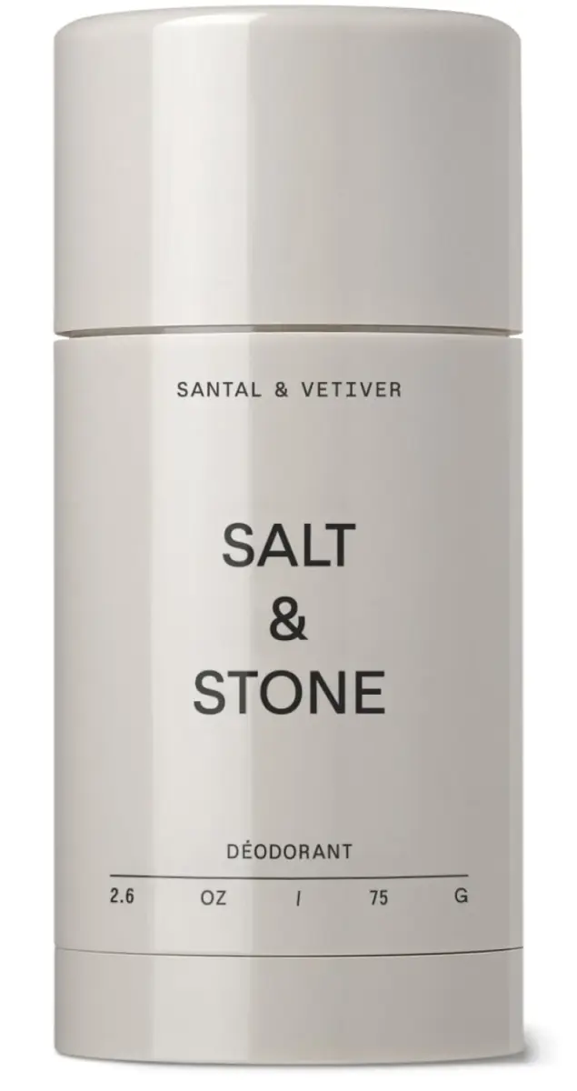 Salt & Stone Aluminum-Free Deodorant, Santal & Vetiver 77g (2.6 oz) | Award-Winning Formula with Prebiotics & Seaweed Extracts - main product image