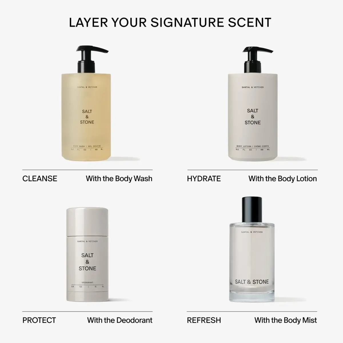 Salt & Stone Aluminum-Free Deodorant, Santal & Vetiver 77g (2.6 oz) | Award-Winning Formula with Prebiotics & Seaweed Extracts - view 8