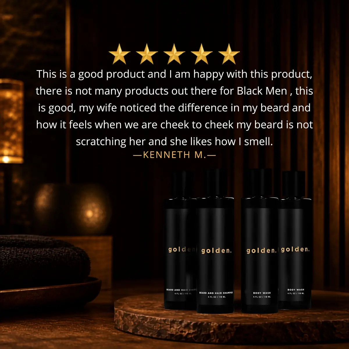 Golden Grooming Co. 3-in-1 Men’s Body Wash, Shampoo & Beard Wash – Hydrating Full Body Cleanser for All Skin Types – Fresh Tea Tree Scent – Naturally Derived Formula – 4-Pack Value Bundle - view 9