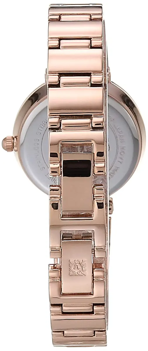 Anne Klein Women's Genuine Diamond Dial Bracelet Watch | Rose Gold/Green | 28mm - view 2