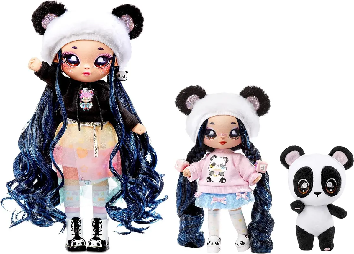 Na! Na! Na! Surprise Family Winnie Joyful, Mimi Joyful & Bamboo Doll 3-Pack | 11-inch & 7.5-inch Dolls with Plush Pet - main product image
