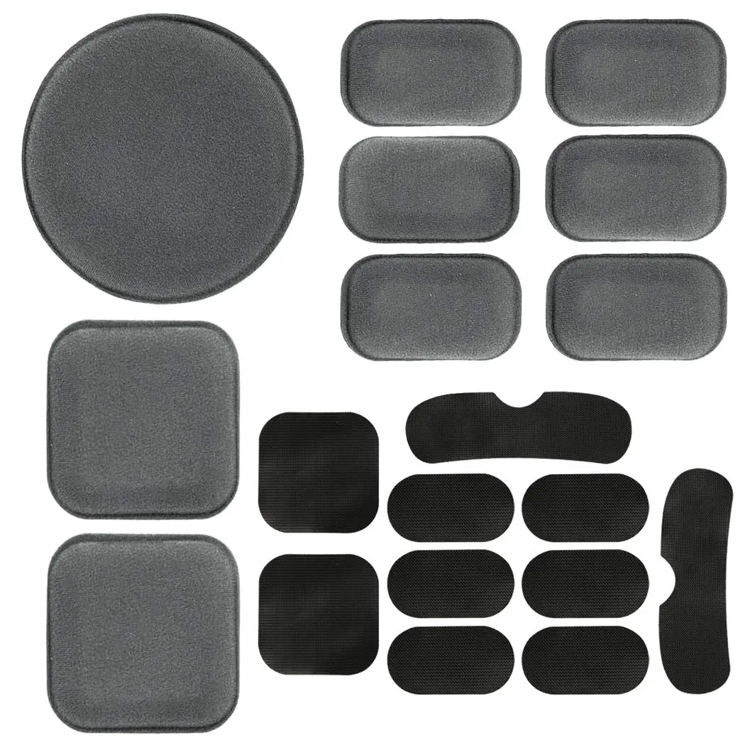 AOUTACC Universal Airsoft Helmet Pads | Foam Replacement Kit for Fast-Style/Mich/ACH (Gray, Medium) - main product image