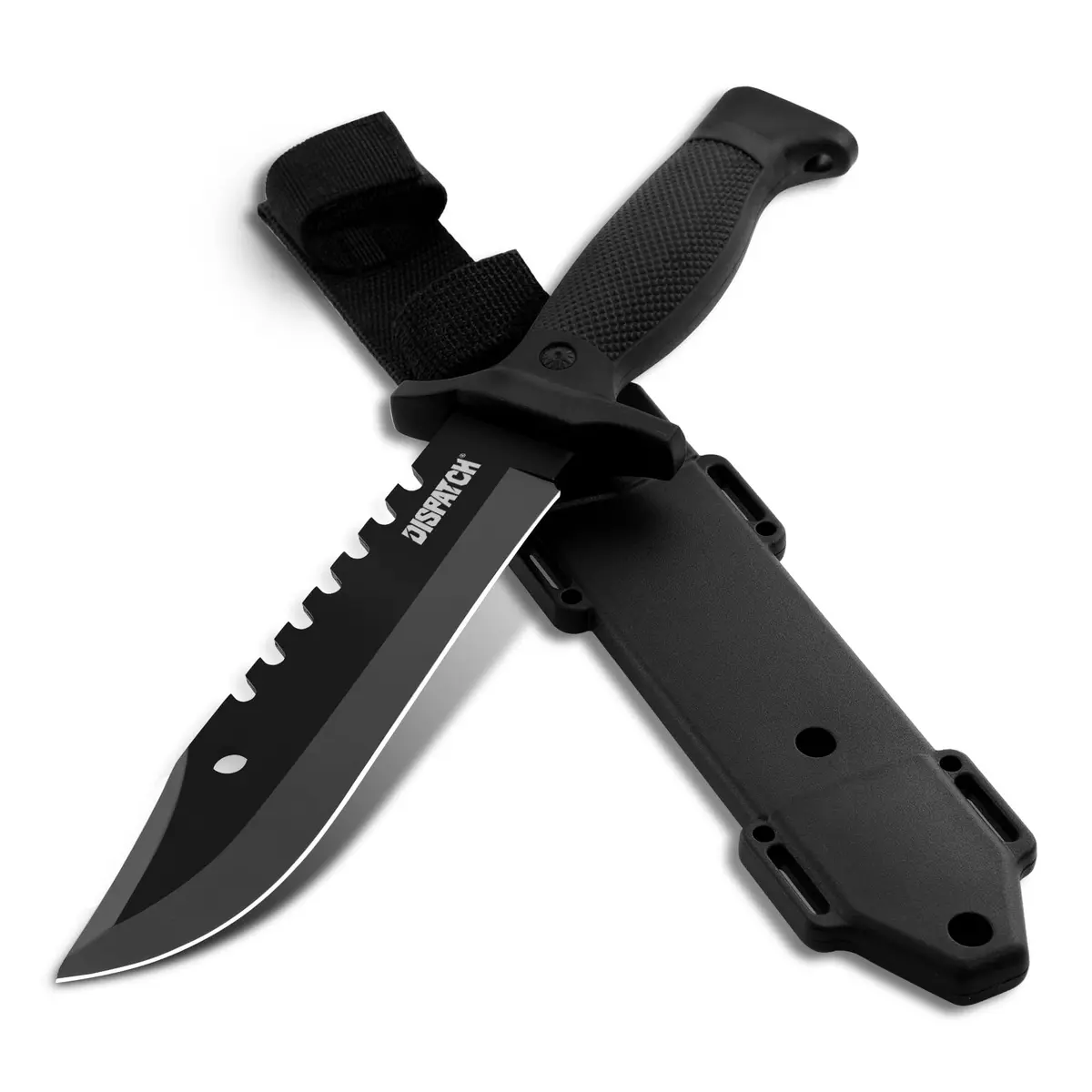 Dispatch Fixed Blade Hunting Knife with Sheath, 12-inch | Tactical Bowie Knife for Outdoors & Camping - main product image