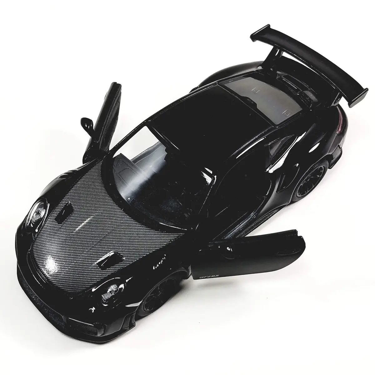 KiNSMART 2010 Porsche 911 GT2 RS 1:36 Scale 5 inch (12.7 cm) Die Cast Metal Model Toy Car | Black - view 3