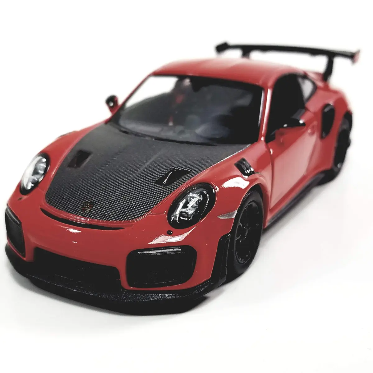 KiNSMART 2010 Porsche 911 GT2 RS 1:36 Scale 5 inch Die Cast Metal Model Toy Car (Red) | Functional Opening Doors & Pull-Back Motor Action - view 2