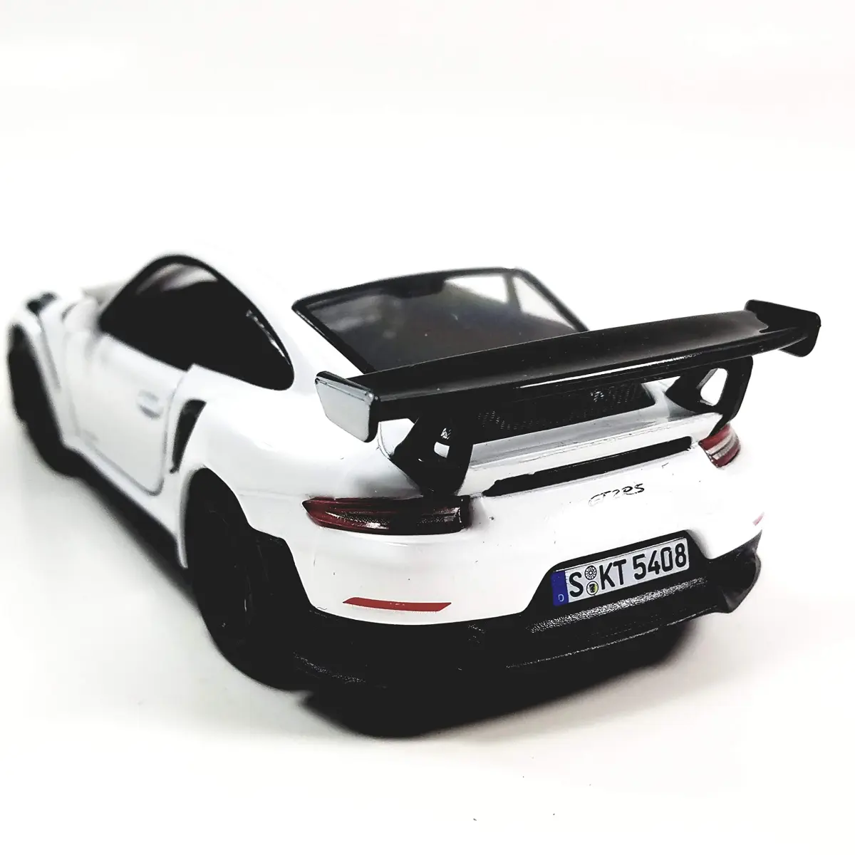 KiNSMART 2010 Porsche 911 GT2 RS 1:36 Scale 5" Die Cast Metal Model Toy Sports Car | White - view 5