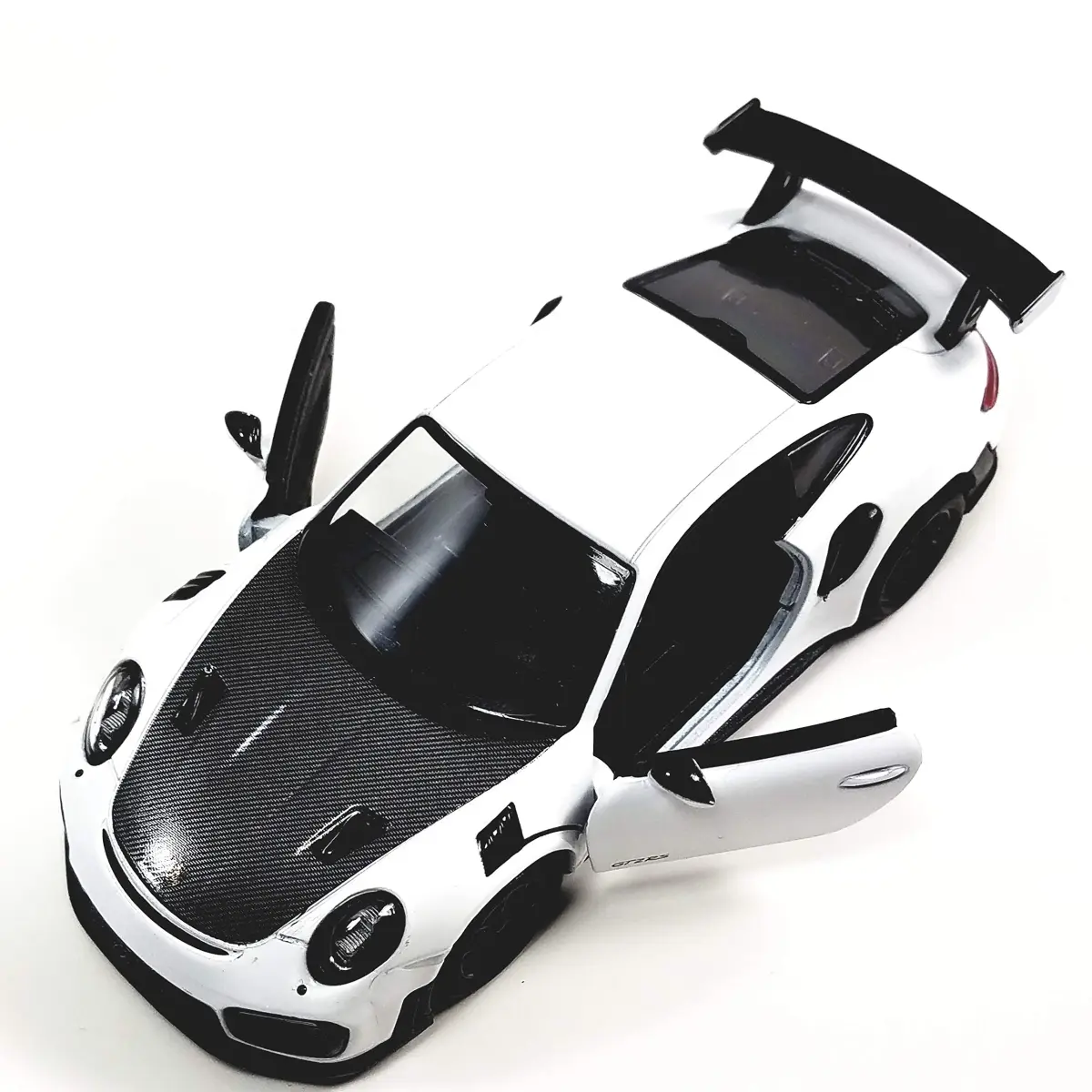KiNSMART 2010 Porsche 911 GT2 RS 1:36 Scale 5" Die Cast Metal Model Toy Sports Car | White - view 3