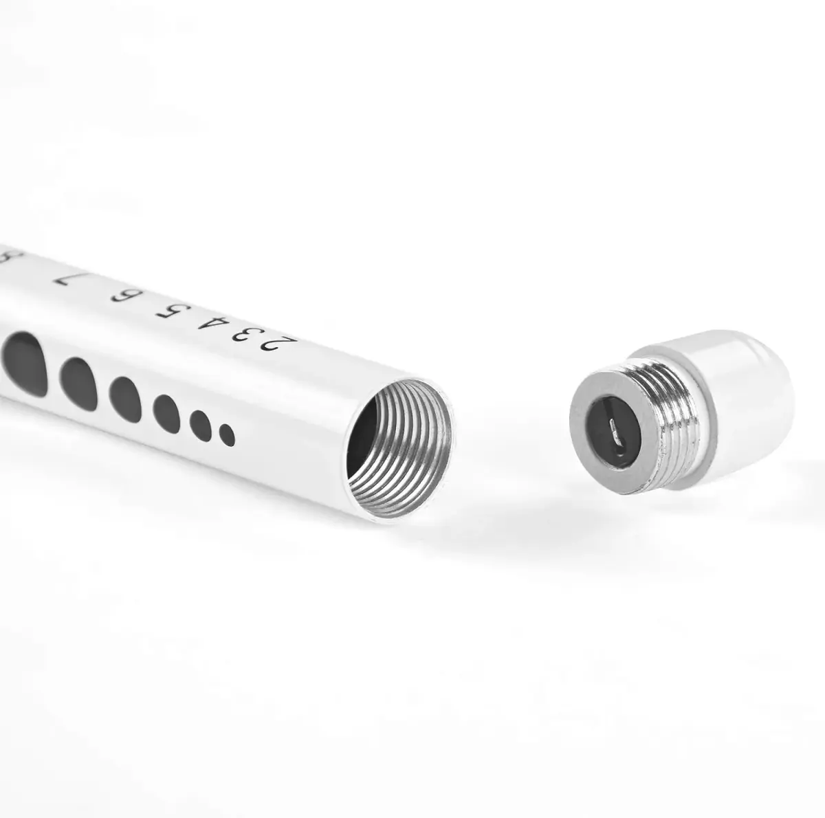 RISEMART Pen Lights for Nurses 2 Pack (Black/White) | White Light LED Medical Penlight with Pupil Gauge & Ruler - view 3