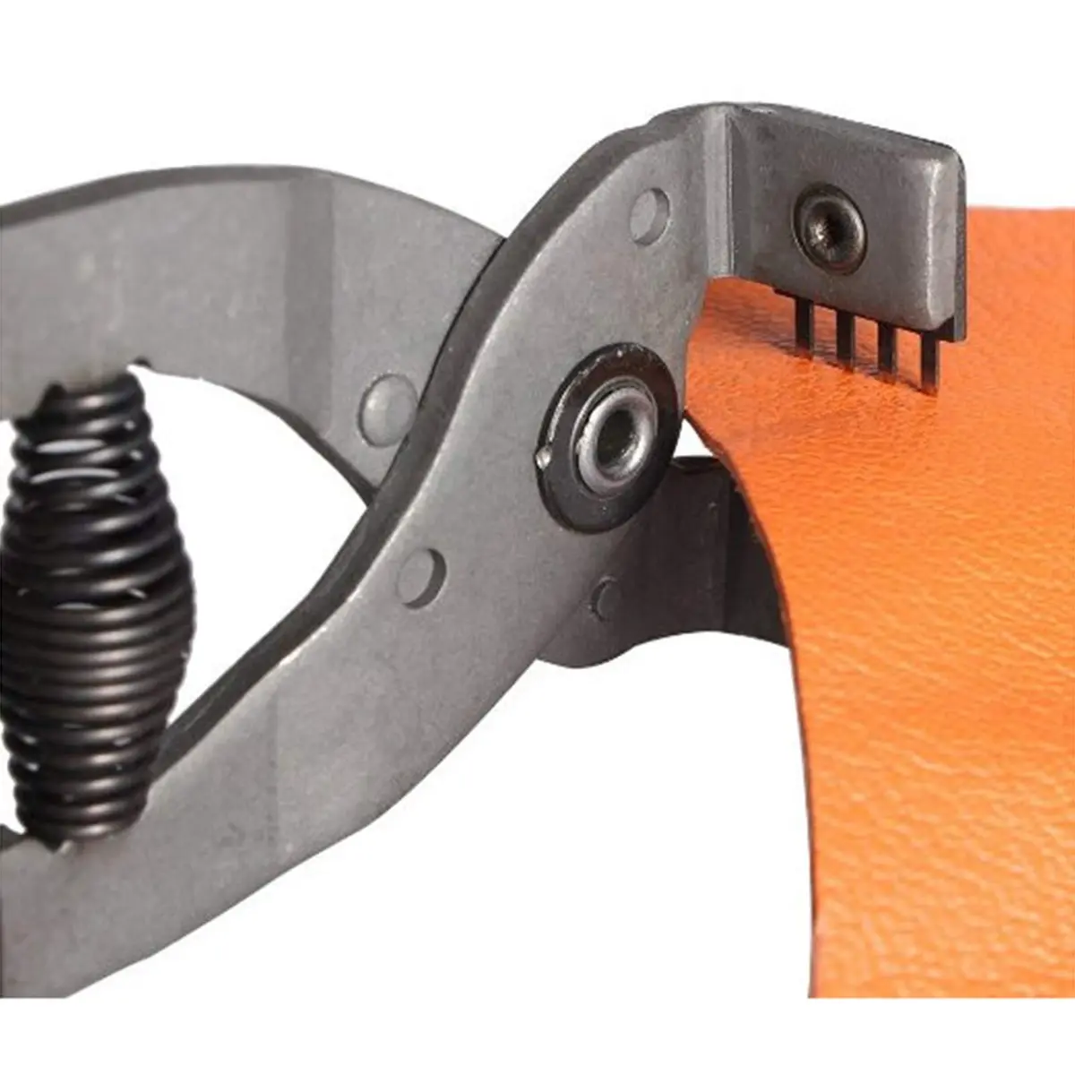 Terizger Leather Stitching Hole Punch Plier Clamp Cutter 4mm (4 Prong) | Heavy Duty Steel Tool for DIY Craft - view 5