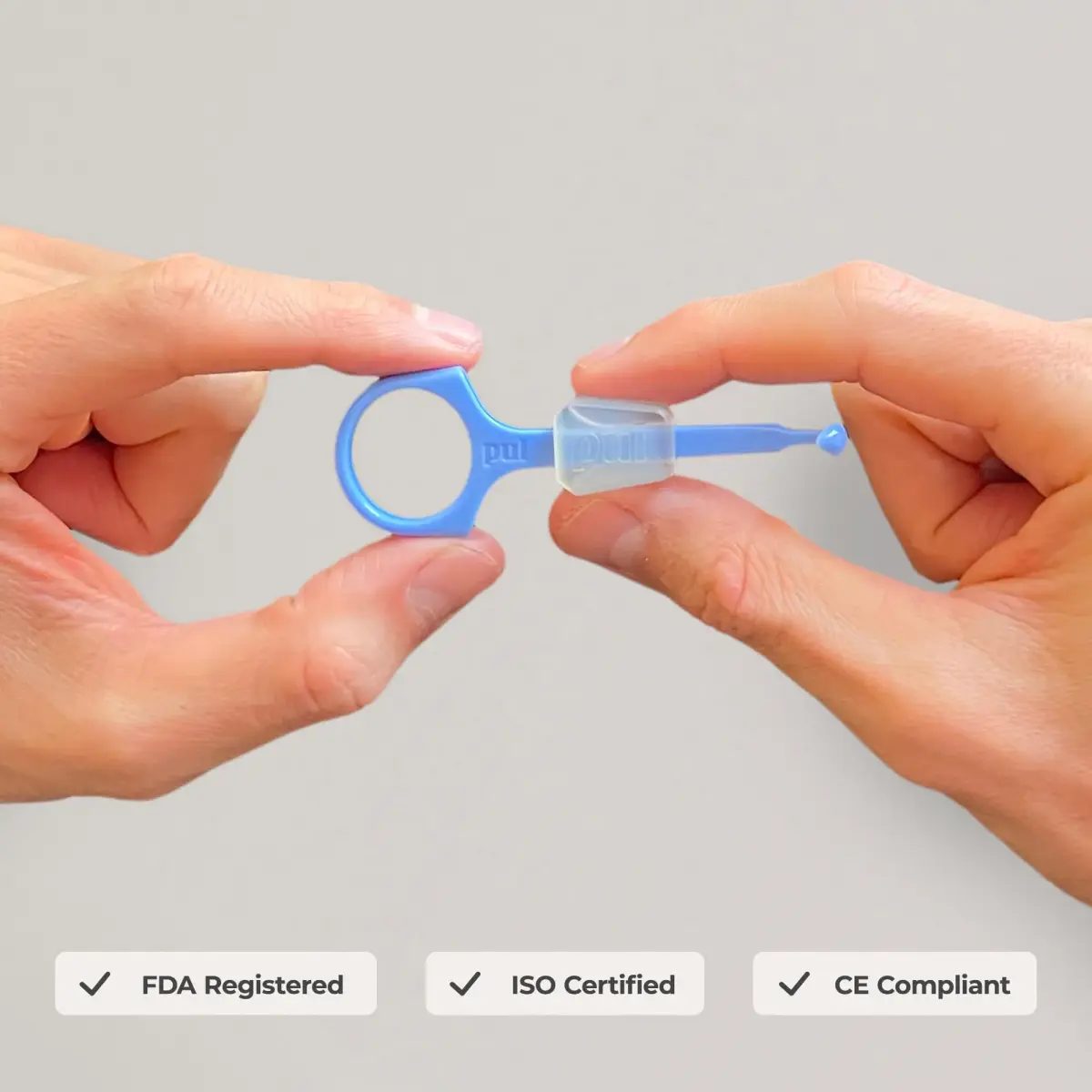 PUL 2-in-1 Aligner Removal Tool and Chewies for Invisalign, Retainers & Trays - Blue | Patented Hygienic Orthodontic Accessory - view 7