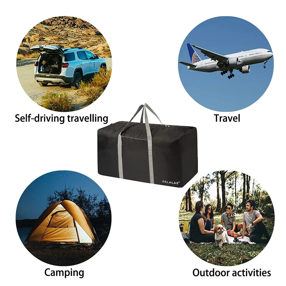 ZALALAS Travel Duffle Bag 96L Waterproof Lightweight for Men Women | Extra Large Capacity - view 6