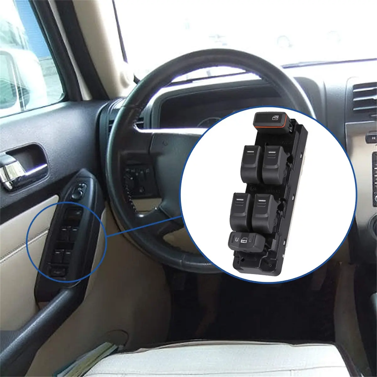 Obaee Driver Master Power Window Switch for Chevy Colorado GMC Canyon Hummer H3 H3T (Front Left Driver Side) - view 8