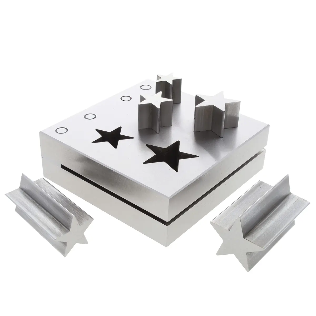The Beadsmith Steel Star Disc Cutter Set with 5 Punches and Die | Metal Star Cutting Tool for Jewelry & Crafts - main product image