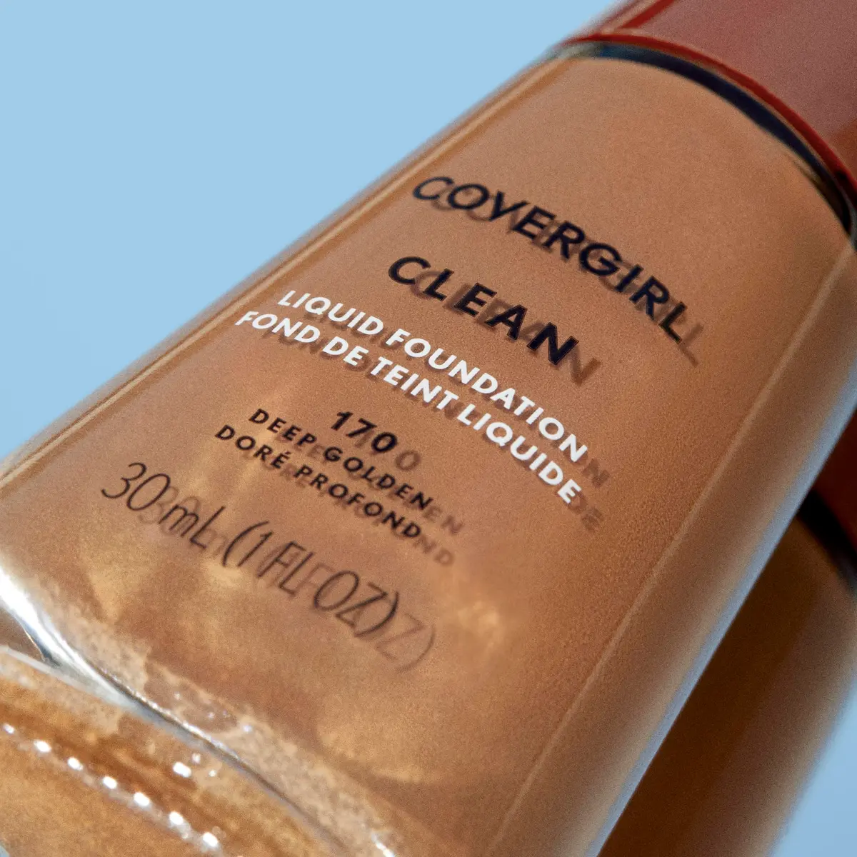 COVERGIRL Clean Liquid Foundation, Deep Golden 170 | Natural, Lightweight & Cruelty-Free (70-120 chars) - view 4