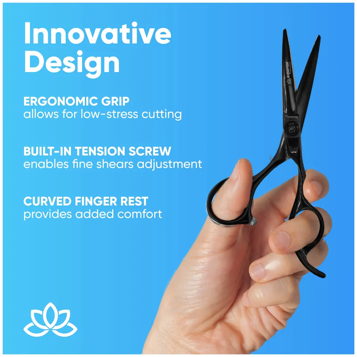 Equinox Razor Edge Series Professional Hair Scissors 6.5in | Japanese Stainless Steel Precision - view 6