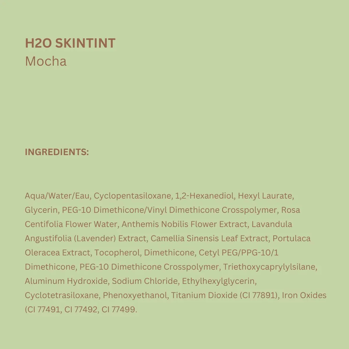 Pixi H2O SkinTint | Tinted Face Gel Moisturizer | Hydrating Coverage with Hyaluronic Acid | Evens Skin Tone & Reduces Redness | Oil-Free Dewy Finish | Mocha | 1.2 fl oz - view 10