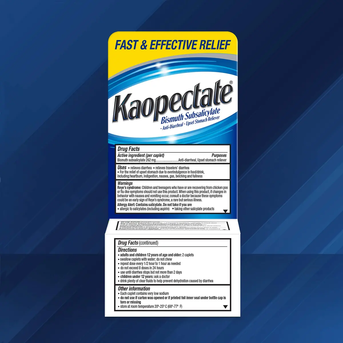 Kaopectate Multi-Symptom Anti-Diarrheal & Upset Stomach Reliever, 28 Caplet | Fast-Acting GI Relief for Adults - view 7