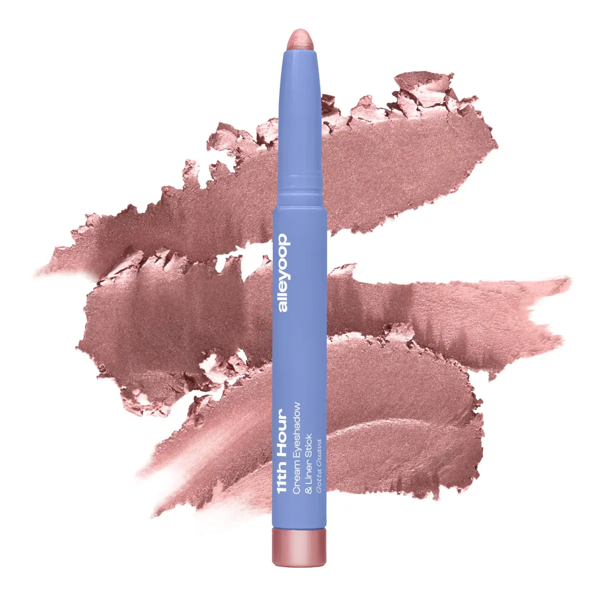 ALLEYOOP 11th Hour Cream Eyeshadow Stick & Liner, Rose Shimmer | Smudge-Proof, Crease Proof, 13+ Hour Wear - main product image