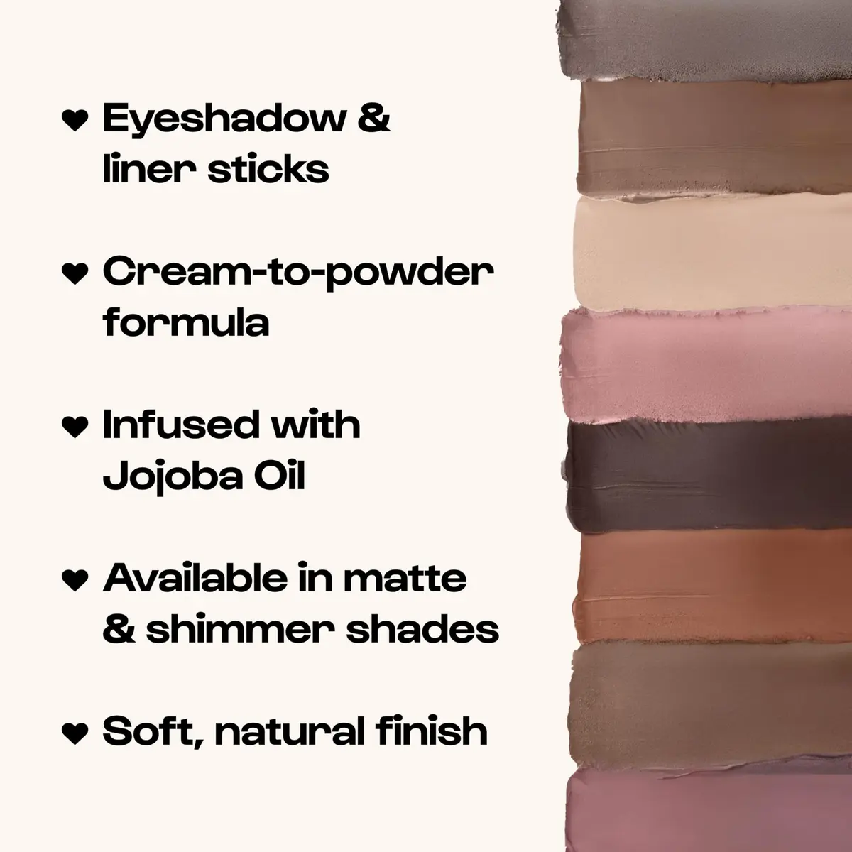ALLEYOOP 11th Hour Cream Eyeshadow Stick & Liner, Rose Shimmer | Smudge-Proof, Crease Proof, 13+ Hour Wear - view 6
