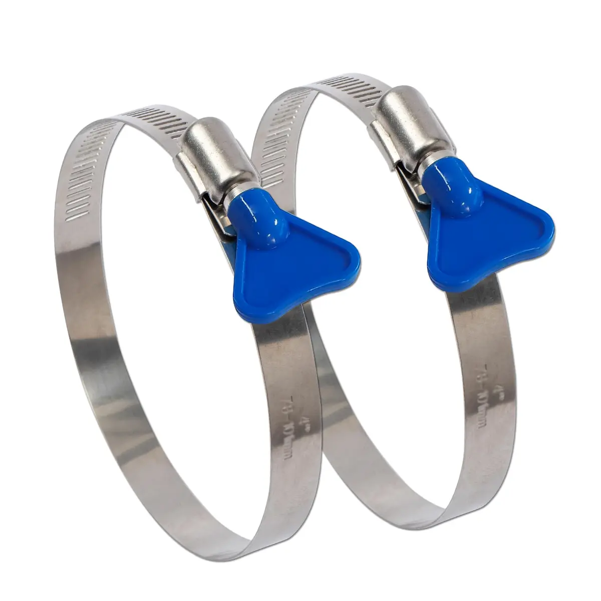 ISPINNER 2pcs Key-Type Worm Gear Hose Clamps 130-152mm (5.1-6 inch) | 304 Stainless Steel, Rust-Resistant, Easy-Turn Key - view 2