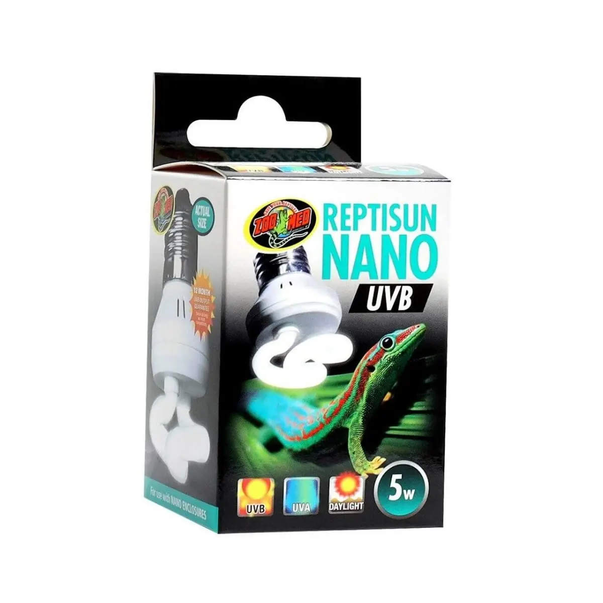Zoo Med Reptisun Nano UVB Bulb 1 Count | 12-Month UVB Guarantee for Turtles & Reptiles - main product image