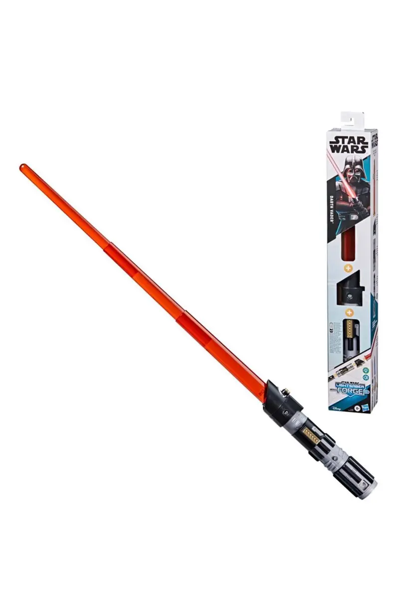 STAR WARS Lightsaber Forge Darth Vader Electronic Extendable Red Lightsaber Toy, Customizable Roleplay Toy for Kids Ages 4 and Up - main product image