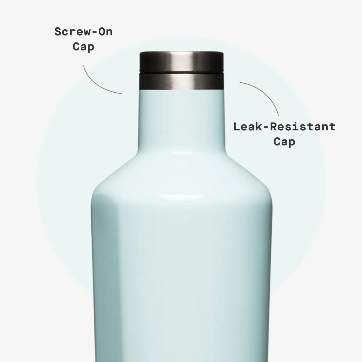 Corkcicle Classic Canteen 740ml (25 oz) Triple Insulated Bottle | Keeps Drinks Cold 25 Hrs, Hot 17 Hrs - view 5