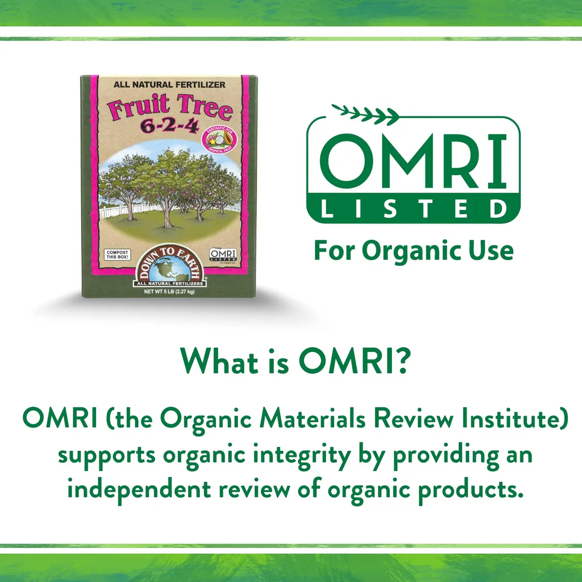 Down To Earth All Natural Fertilizers Organic Fruit Tree 15 lb | OMRI Listed for Organic Gardening - view 8