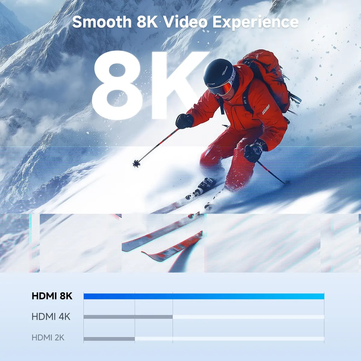 Cable Matters Active 8K Mini DisplayPort 1.4 to HDMI 2.1 Adapter, Black | Connects Mini DP/Thunderbolt to HDMI 2.1 Displays - view 3