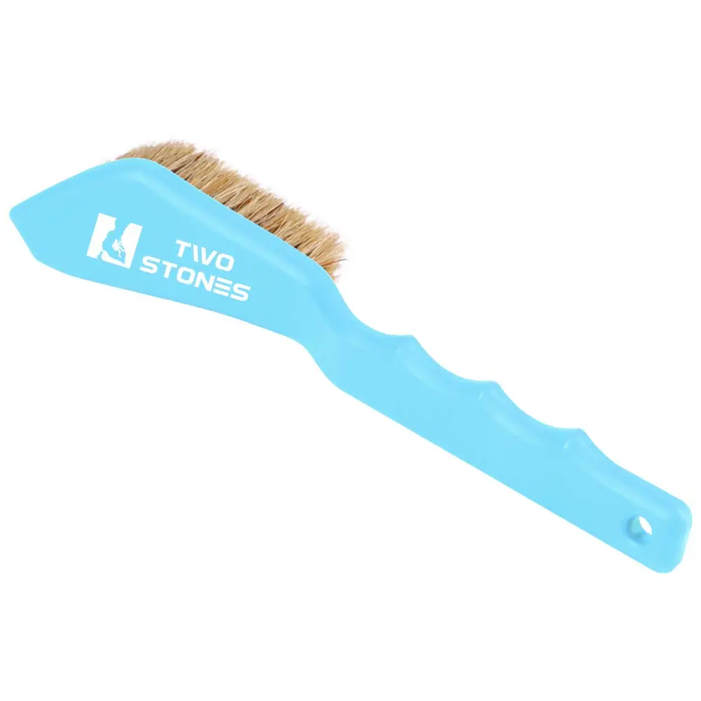 TWO STONES Boar Hair Rock Climbing Brush with Ergonomic Handle | Durable Chalk & Holds Cleaner (105 words) - view 6