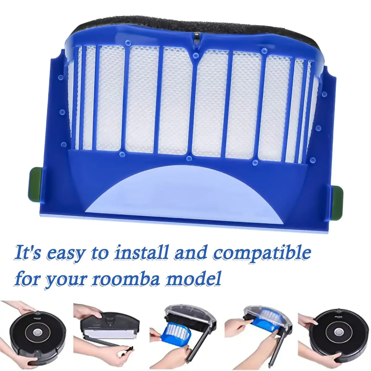 Garbage fighter Replacement Parts for iRobot Roomba 600 Series Vacuum Cleaner Kit - 20 Pieces (Black) - view 6