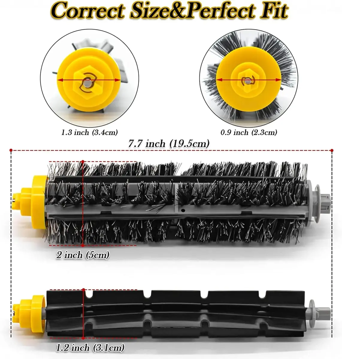 Garbage fighter Replacement Parts for iRobot Roomba 600 Series Vacuum Cleaner Kit - 20 Pieces (Black) - view 2