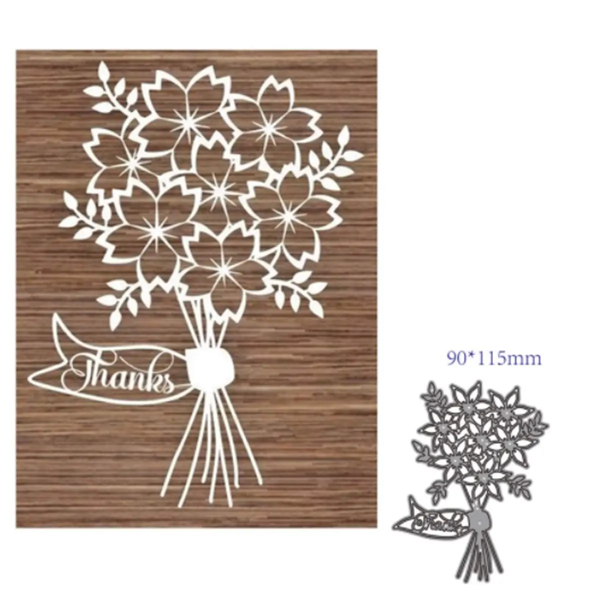 SunnyKids Flower Decoration Metal Cutting Die Cuts | DIY Craft Embossing Card Making (11.5 x 9cm) - view 5