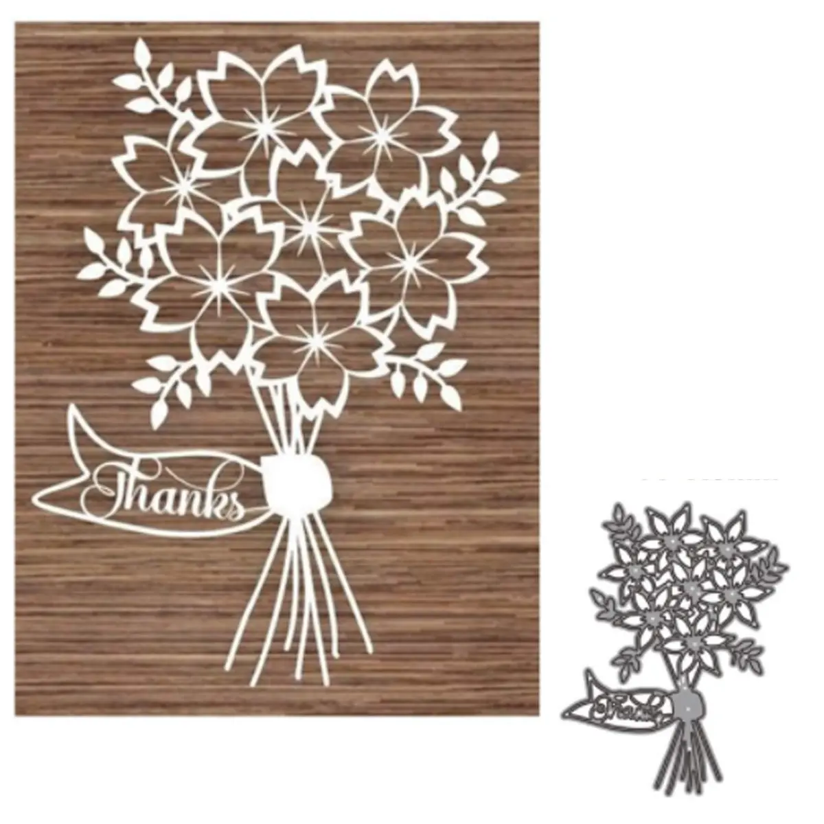 SunnyKids Flower Decoration Metal Cutting Die Cuts | DIY Craft Embossing Card Making (11.5 x 9cm) - view 4