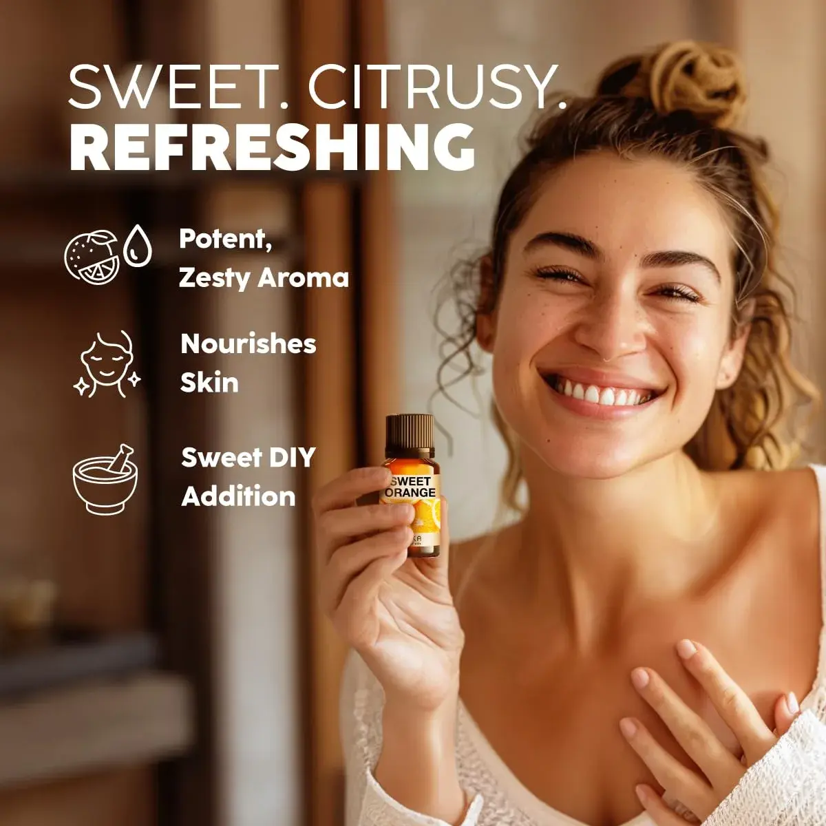 KUKKA essential oils Pure Sweet Orange Oil 10ml (0.34 Fl Oz) | Aromatherapy & Skincare - view 3