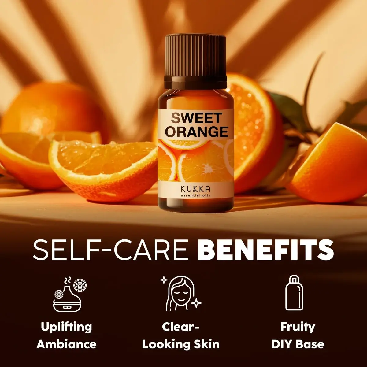 KUKKA essential oils Pure Sweet Orange Oil 10ml (0.34 Fl Oz) | Aromatherapy & Skincare - view 4