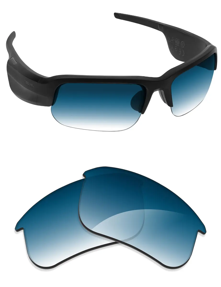 Alphax Blue Gradient Non-polarized Replacement Lenses for Bose Tempo Sunglasses | 1.8x Thicker Impact Resistance - main product image
