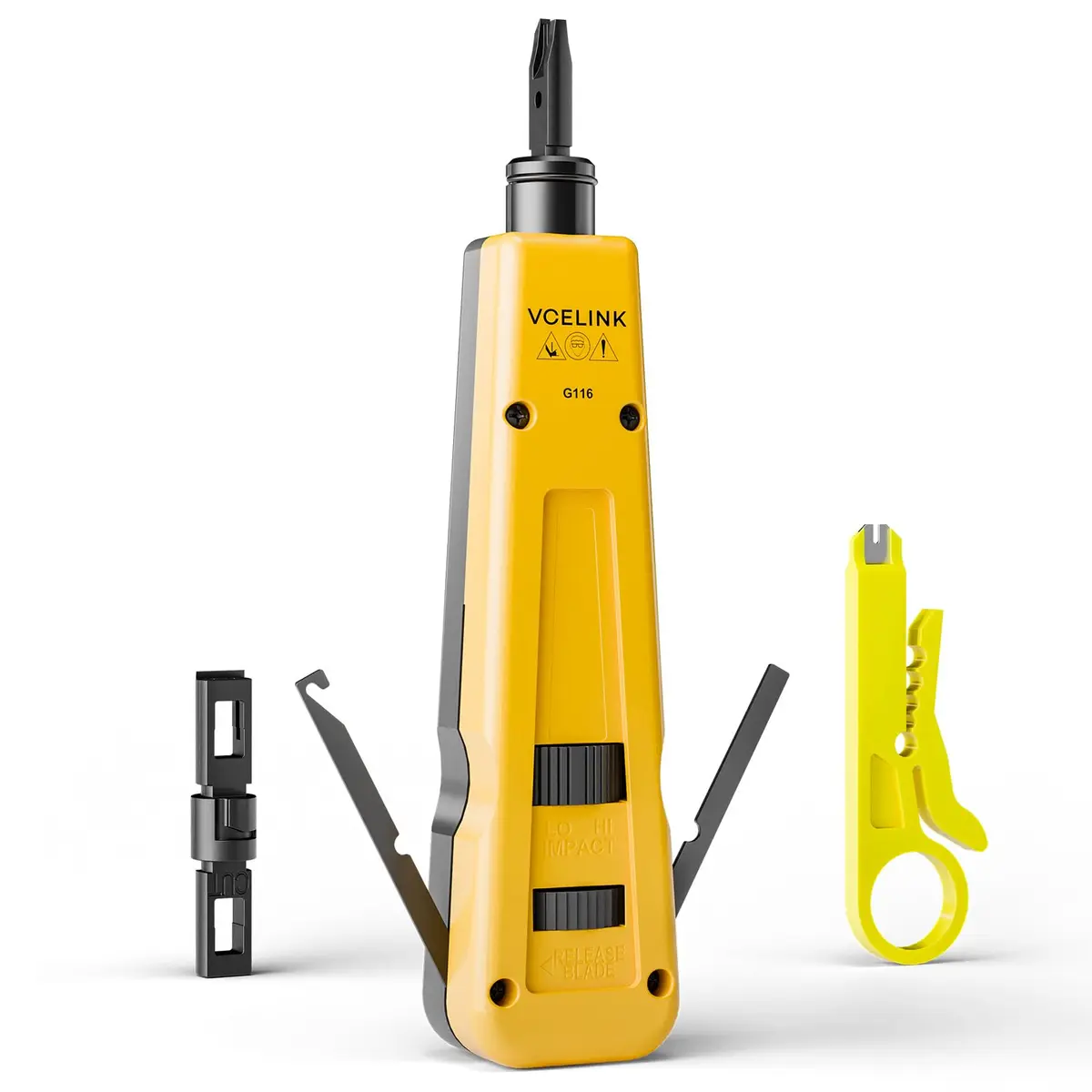VCELINK Punch Down Impact Tool with 110 and 66 Blades | Network Wire Punch for Home & Professional Use - main product image