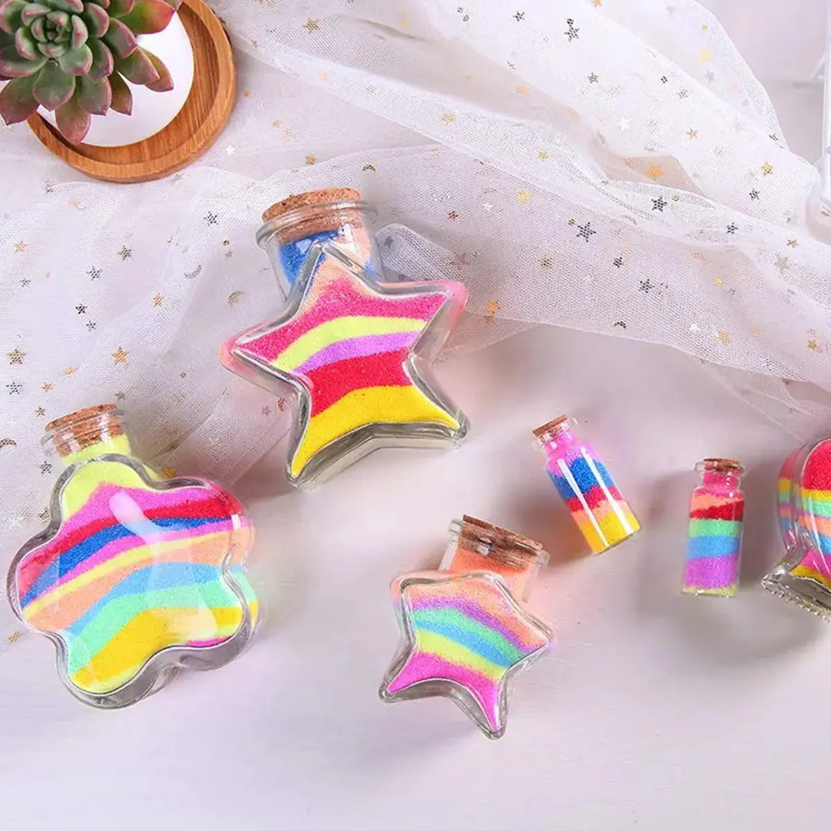 MEIEST Craft/Terrarium Sand 12pcs Assorted Colors Pack 1.25oz Bottles | Colorful DIY Sand Art Kit for Kids & Adults - view 7