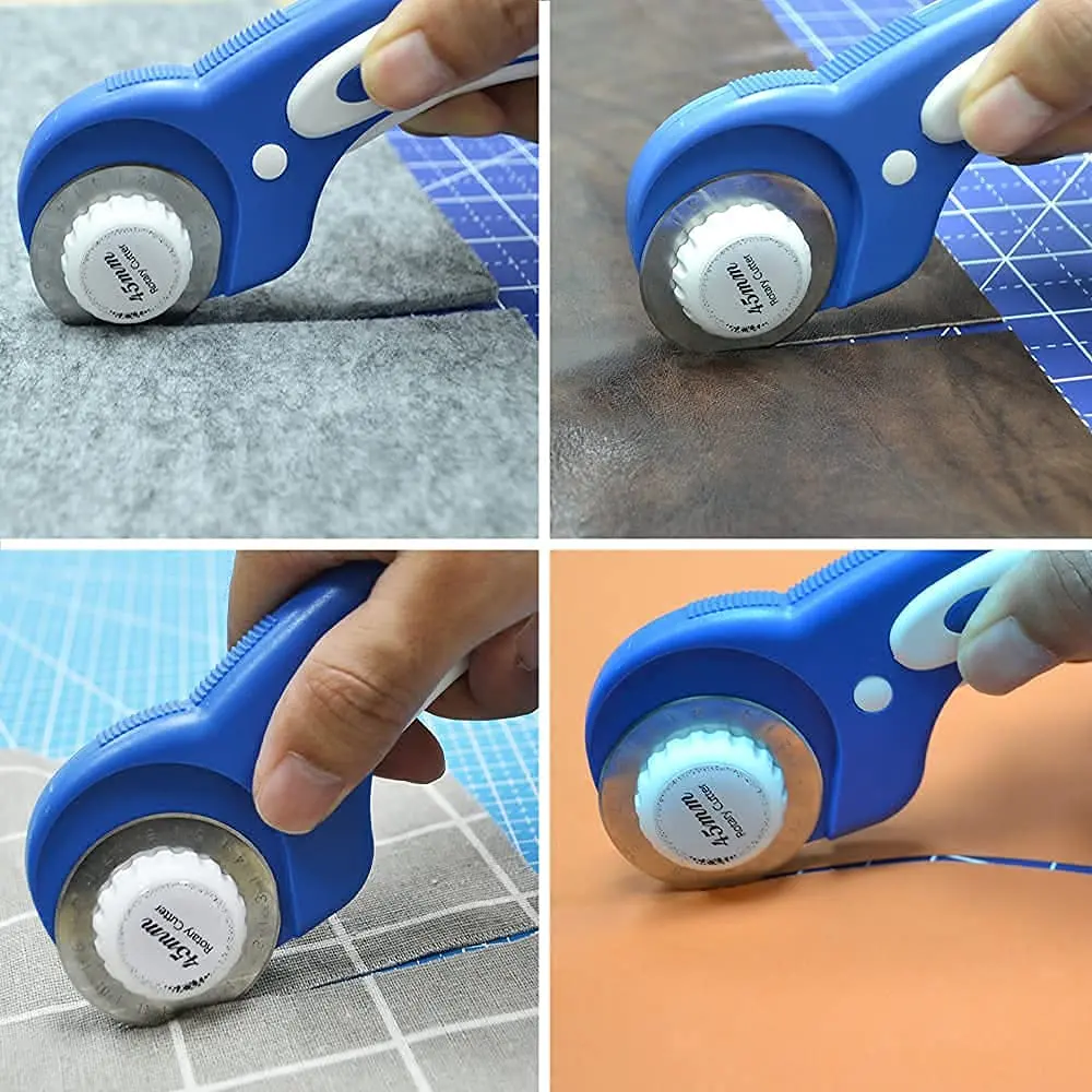 Headley Tools 45mm Rotary Cutter with 5pcs Extra Blades | Ergonomic Fabric & Craft Cutter - view 5