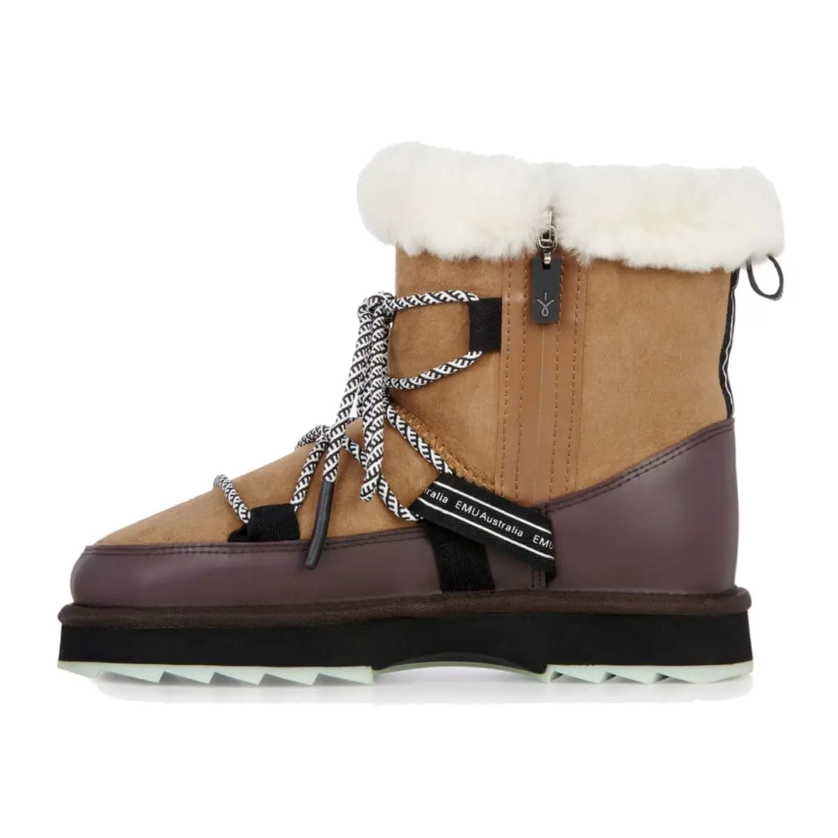 EMU Blurred Womens Hiking Boots Chestnut US 5 | Waterproof Sheepskin Ankle Boot - view 5
