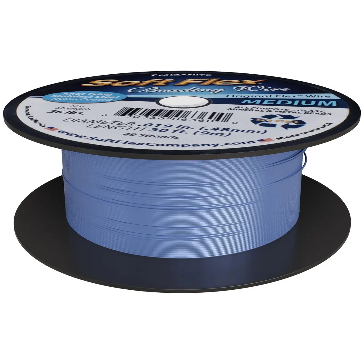 Soft Flex 49 Strand Beading Wire - Medium 0.19 Diameter - 30 Feet (0.58 m) Nylon Design Wire - view 8