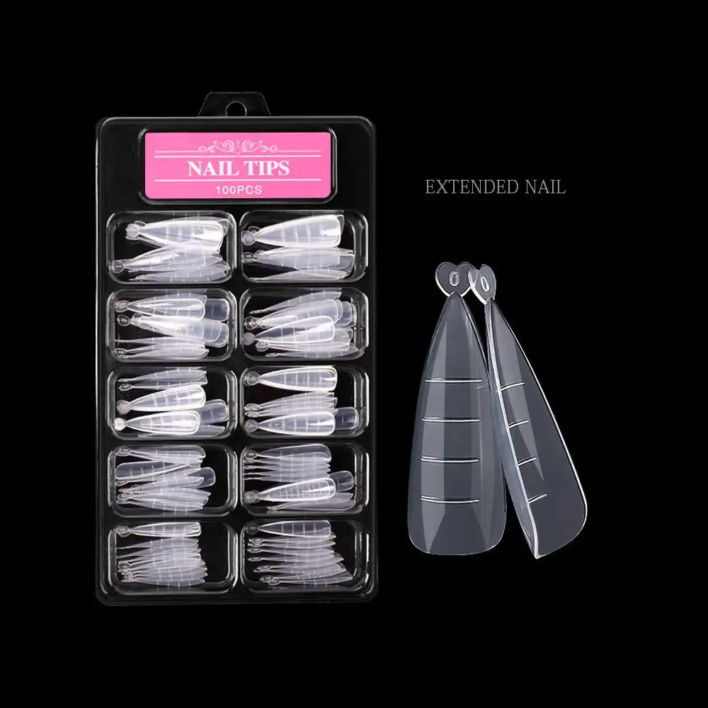 desdemona Poly Extension Gel Dual Nail Forms Stiletto Set 100 Count (Pack of 1) | Reusable Nail Molds for Salon & DIY - view 5