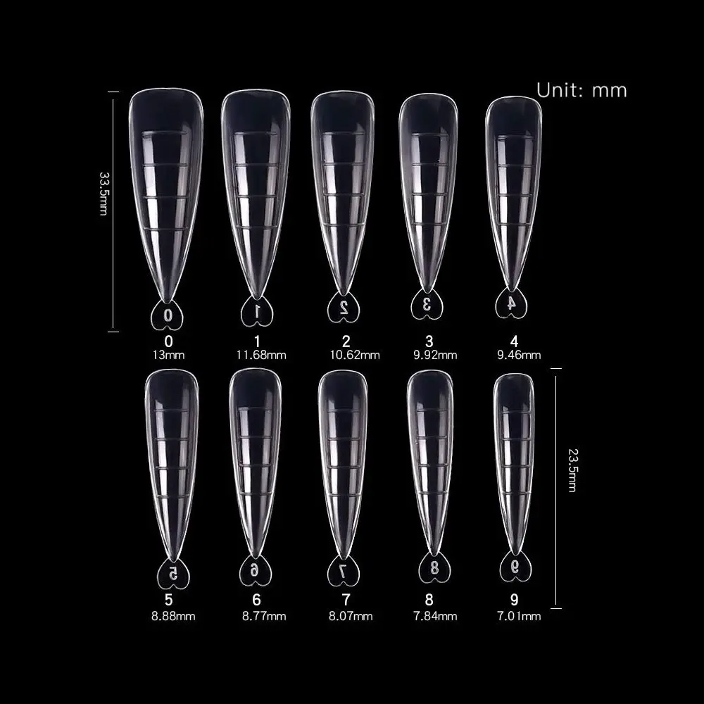 desdemona Poly Extension Gel Dual Nail Forms Stiletto Set 100 Count (Pack of 1) | Reusable Nail Molds for Salon & DIY - view 6